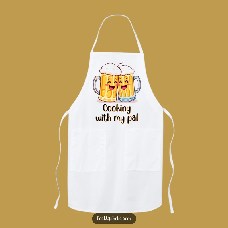 Funny Beer Mug High Five Apron - Cook Up Some Laughs!
