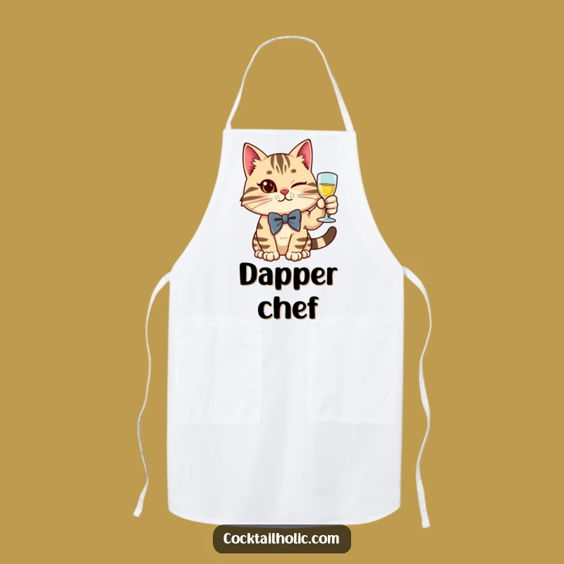 Funny Cat Apron: Cocktail Connoisseur - The Chef's Funny Gift!