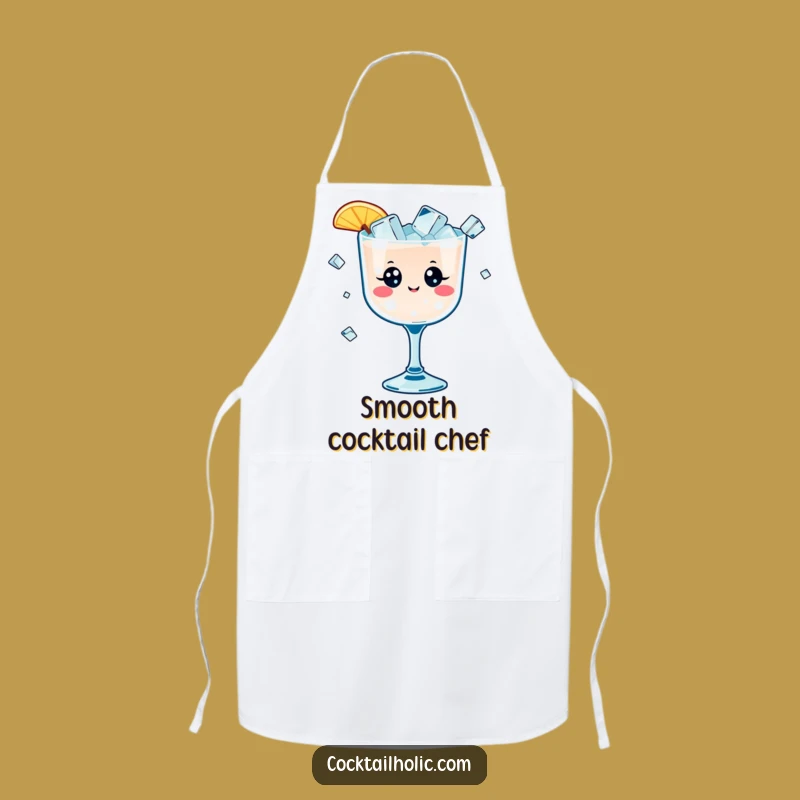 Funny Kawaii Cocktail Apron - Hilarious Ice Juggling Kitchen Wear Gift