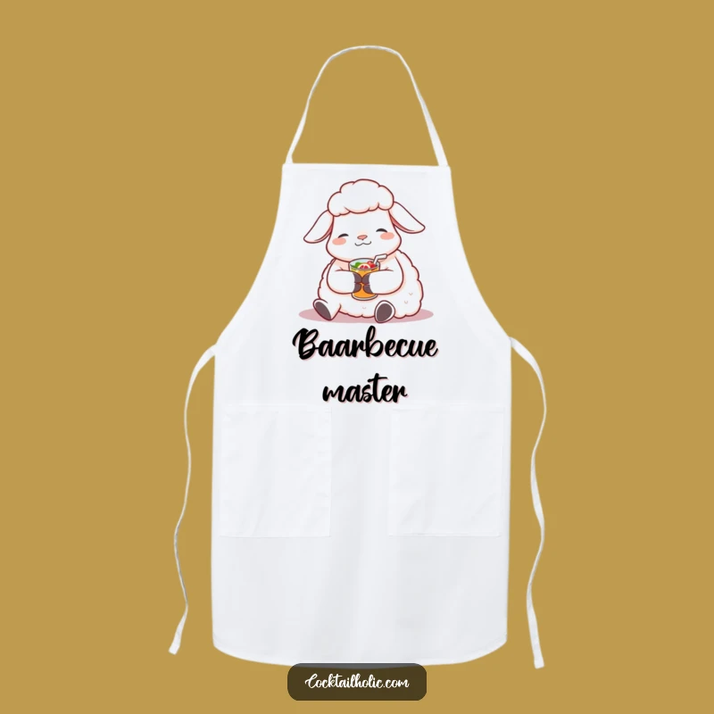 Funny Sheep Drink Apron: Cook Calmly, Perfect Funny Gift for Kitchen Relaxation