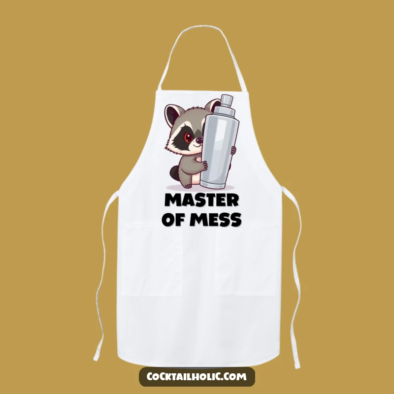Funny Raccoon Apron: Mischievous Kitchen Keeper, Unique Funny Gift for Cooks