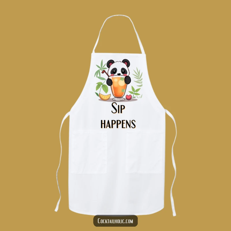 Funny Panda Cocktail Apron: Chef's Delight, Perfect Funny Gift for Kitchen Fun