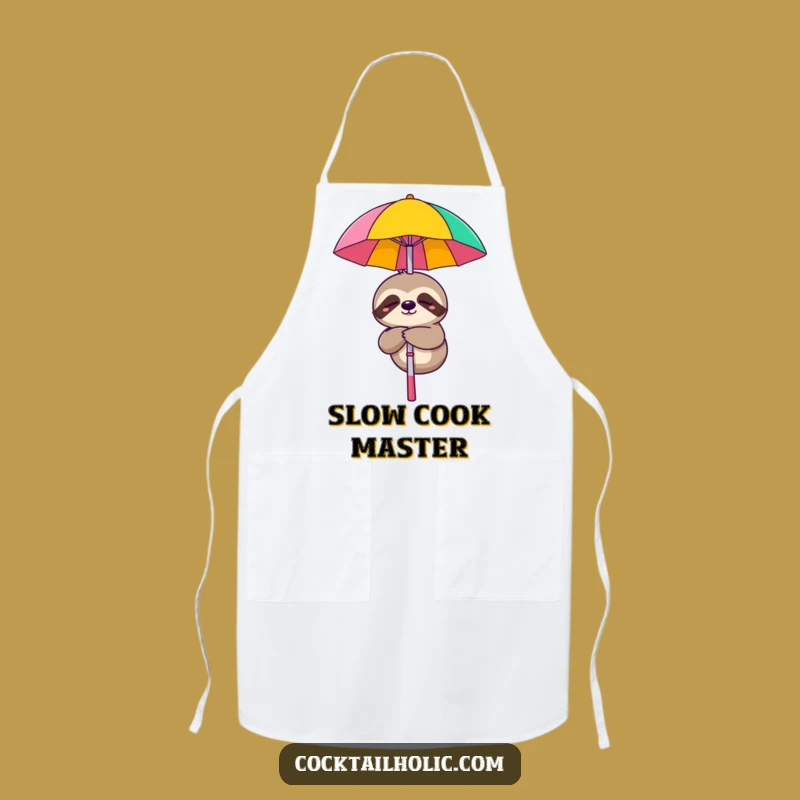 Funny Sleepy Sloth Apron: Cook with Calm and a Smile!