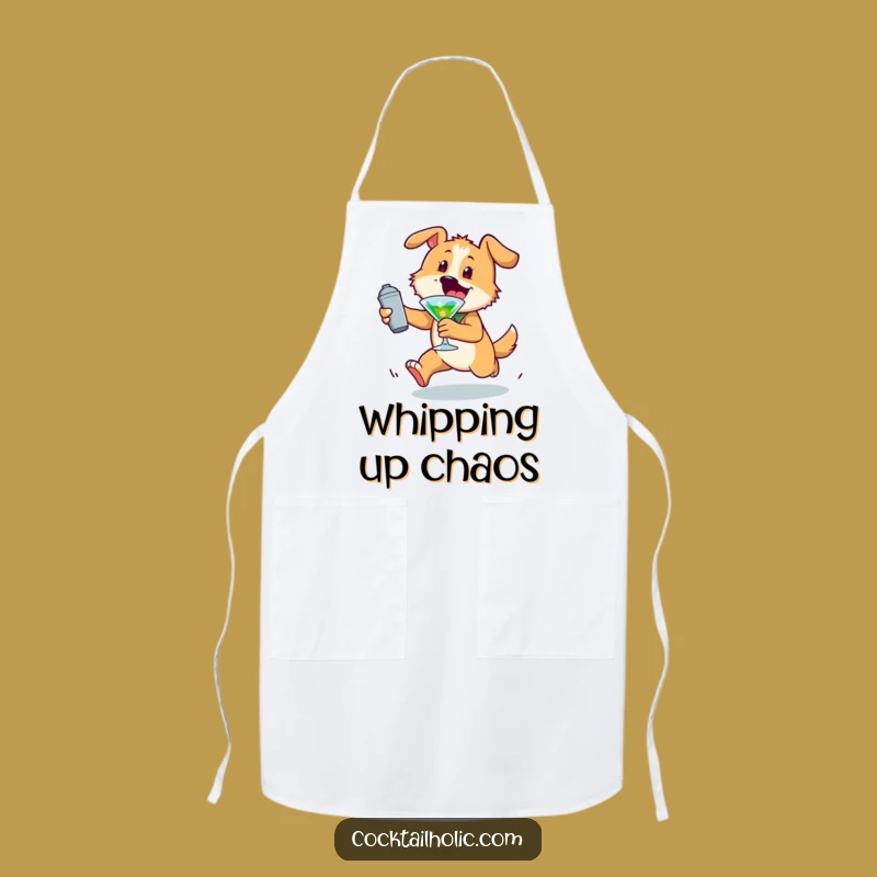 Funny Dog Apron: Mix Up Fun with this Cocktail Shaker Kitchen Funny Gift