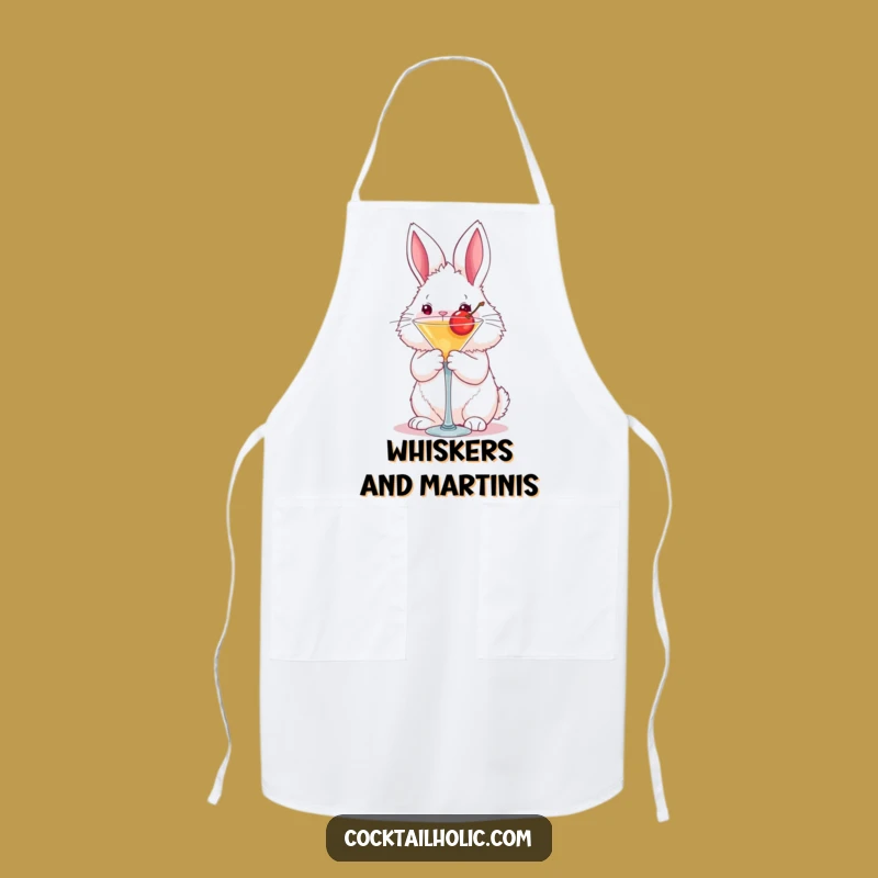 Funny Bunny Martini Apron: Cook with Playful Charm