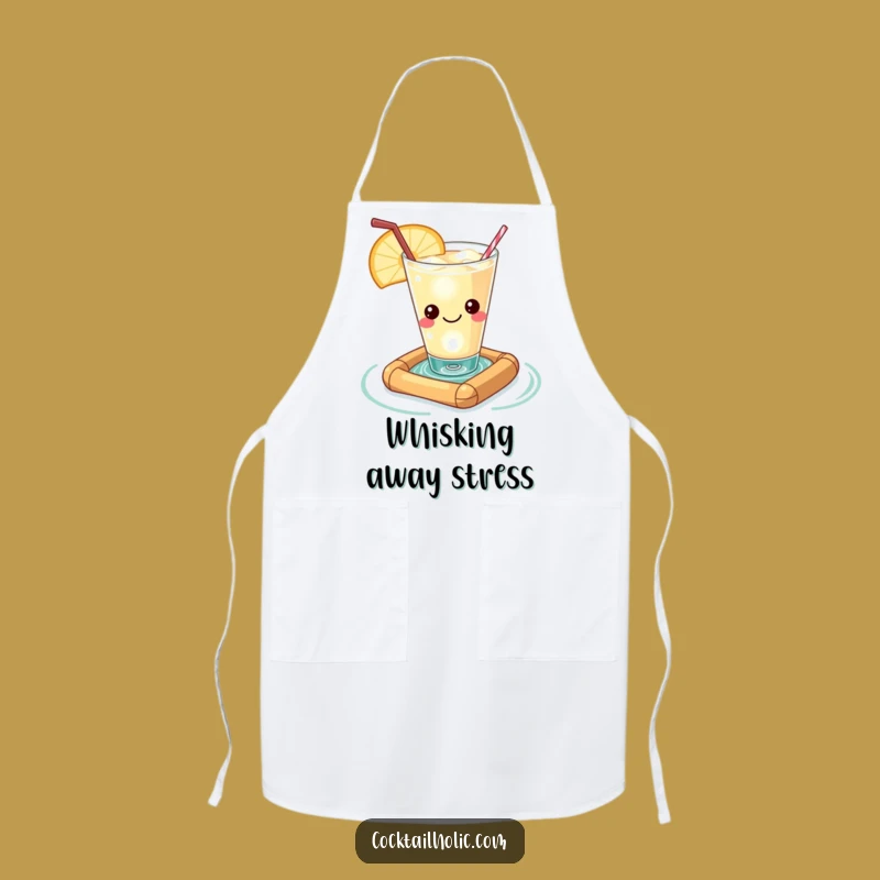 Funny Kawaii Cocktail Raft Apron - Kitchen Relaxed Wear Gift