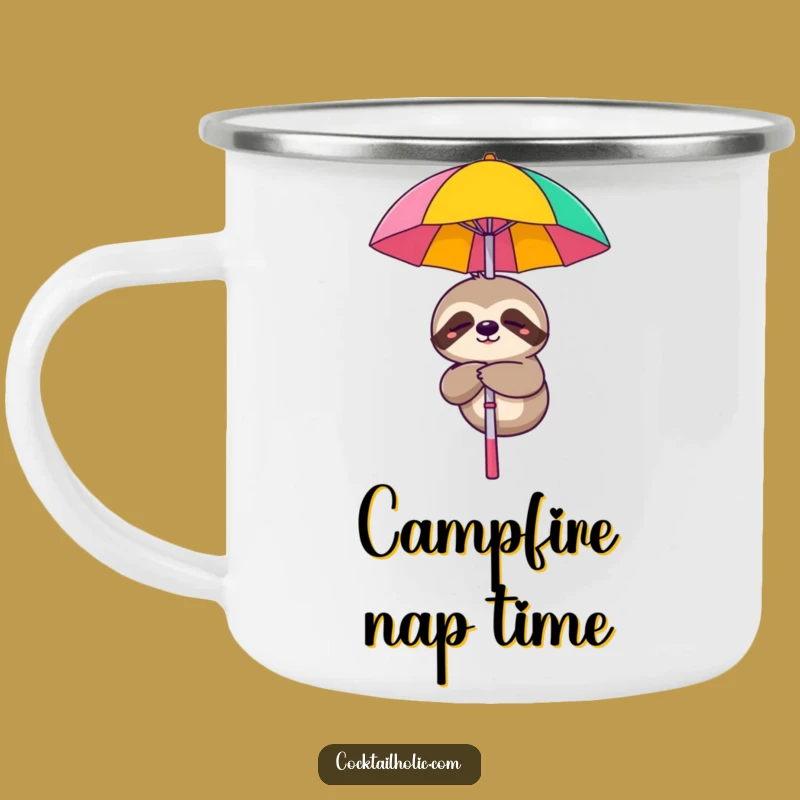 Funny Sleepy Sloth Camping Mug: Relaxed Sips for Your Adventure!
