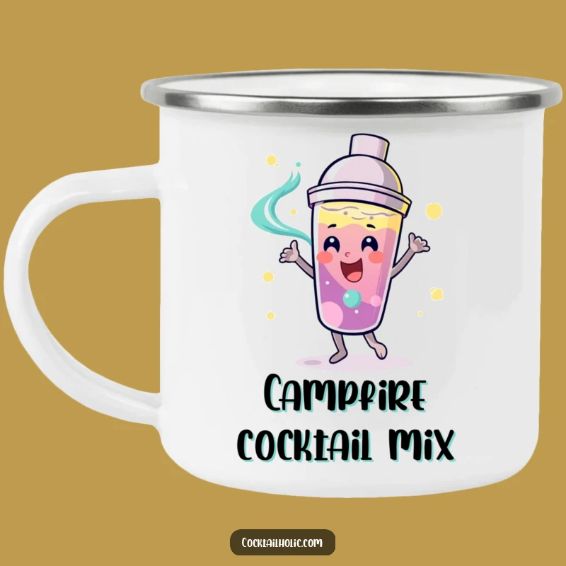 Funny Dancing Cocktail Shaker Camping Mug - Swirling Liquid Outdoor Gift!