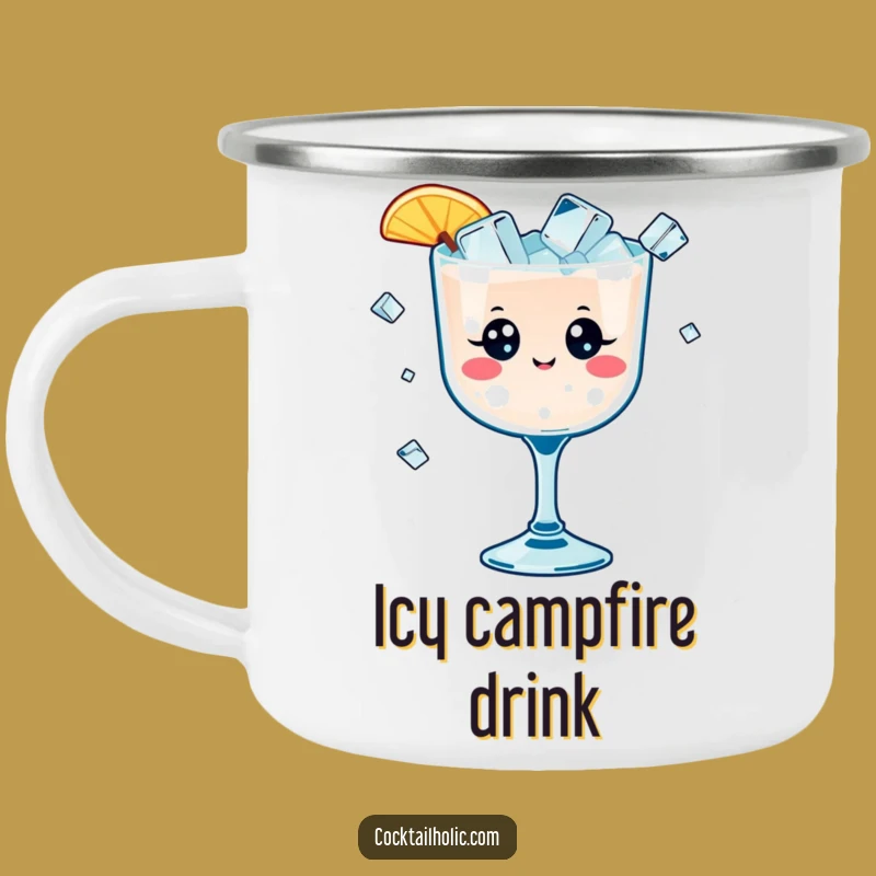 Funny Kawaii Cocktail Camping Mug - Durable & Hilarious Ice Gift