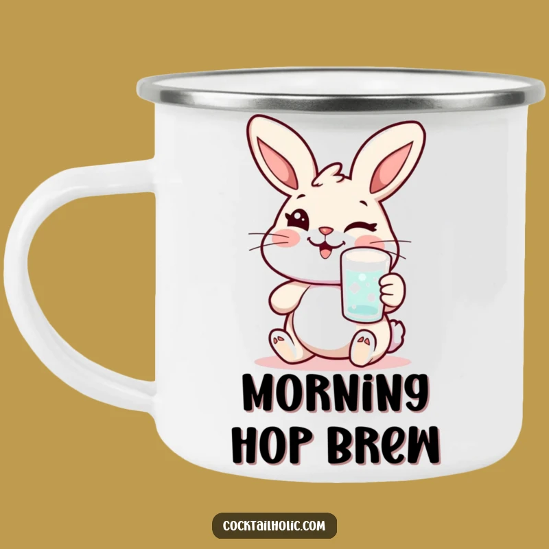 Funny Rabbit Camping Mug: Your Cheerful Trail Buddy Funny Gift