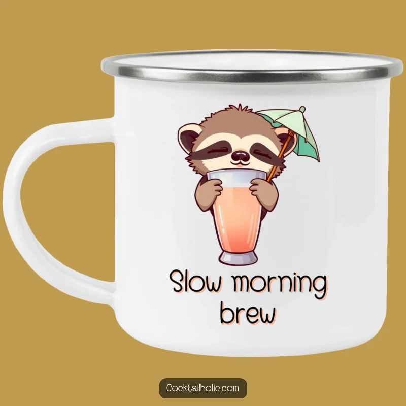 Funny Sloth Cocktail Camping Mug - Durable Relaxed Cup Gift