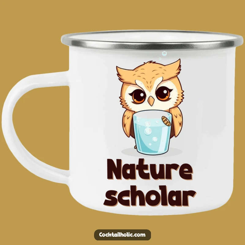 Funny Owl Drink Camping Mug: Stargazing & Sips, Perfect Funny Gift for Campers