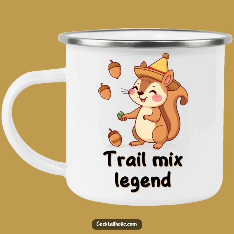 Funny Squirrel Sombrero Camping Mug: Festive Fuel for Your Adventures!