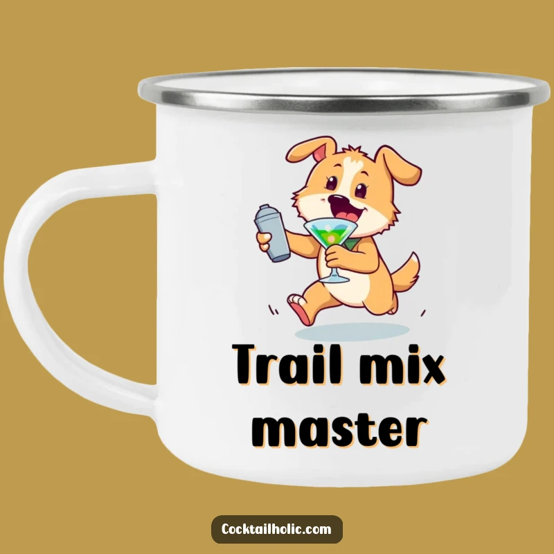 Funny Dog Camping Mug: Your Energetic Trail Buddy Funny Gift