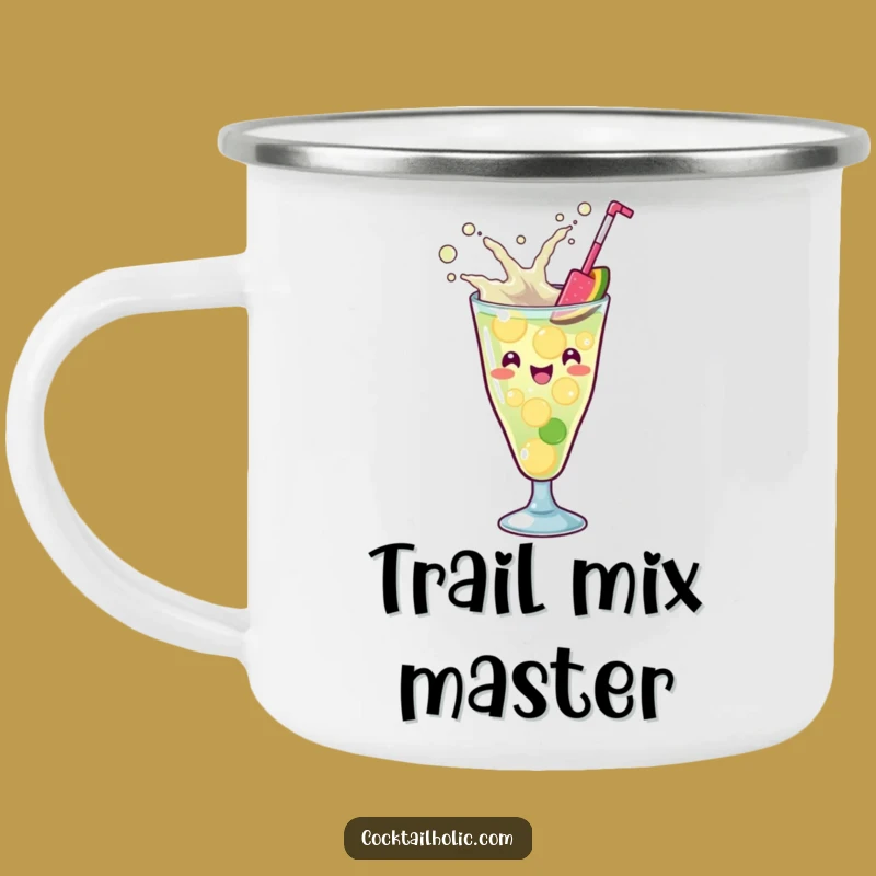 Funny Kawaii Cocktail Splash Camping Mug - Outdoor Energetic Cup Gift