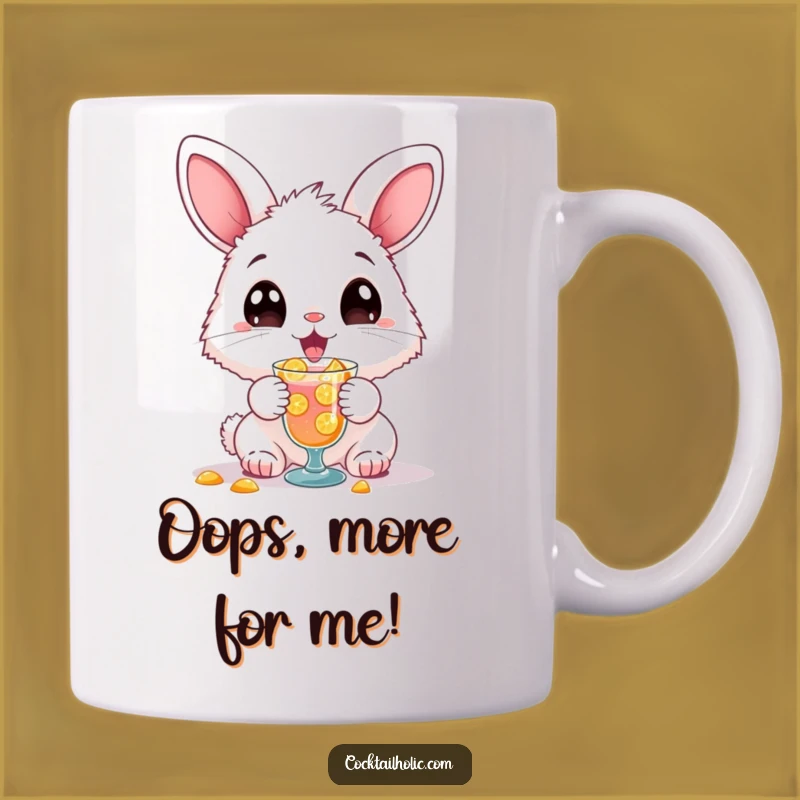 Funny Bunny Cocktail Spill Mug: A Hilarious Gift for Chaos Lovers
