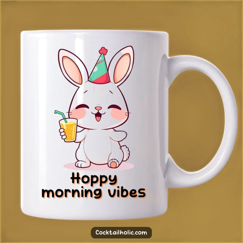 Funny Bunny Party Mug: Giggling & Adorable Celebration Gift, Perfect for Her