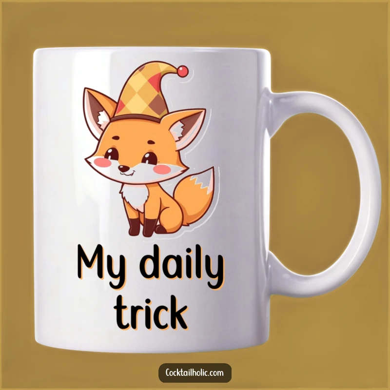 Funny Fox Jester Mug: A Mischievous Grin and a Hilarious Gift for Tricksters!