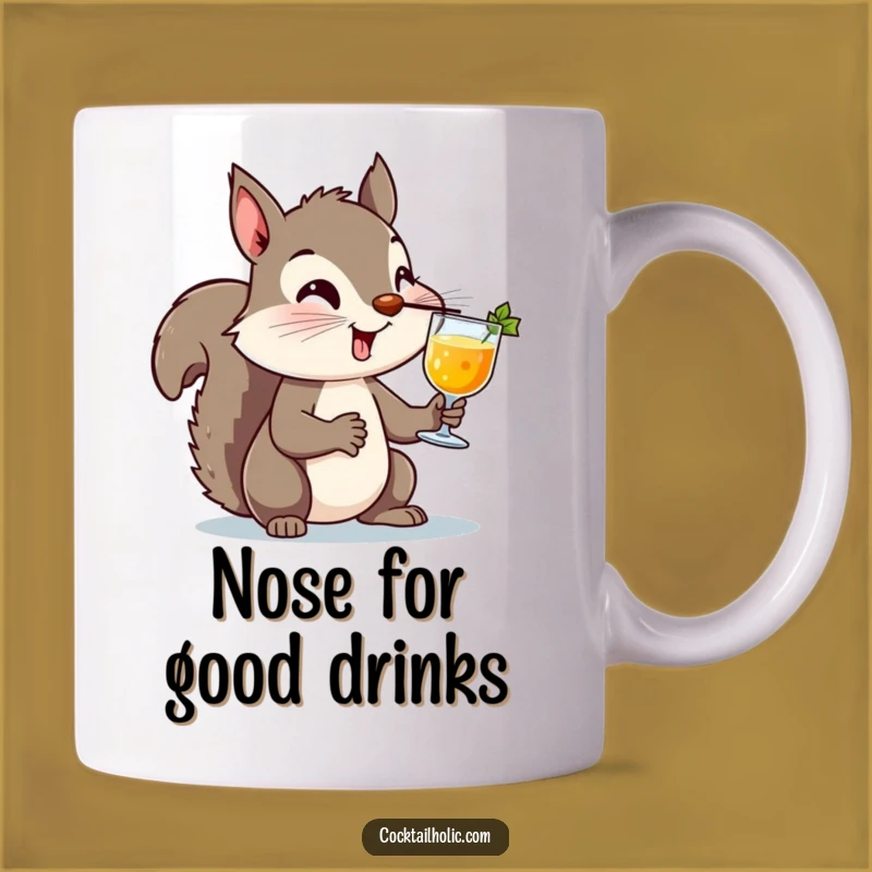 Funny Squirrel Cocktail Mug: A Hilarious Balancing Act, Perfect Funny Gift