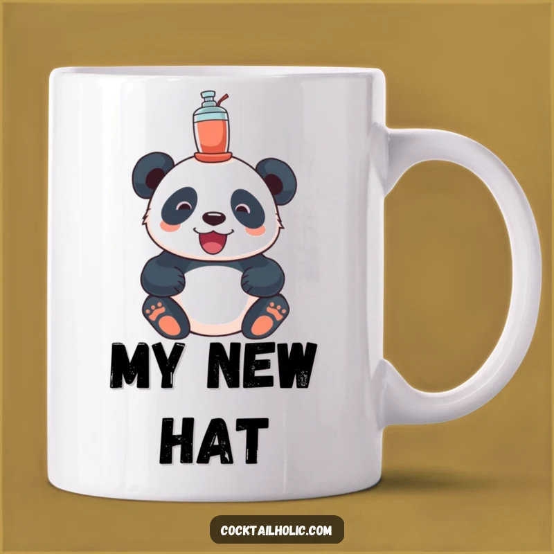 Funny Delighted Panda Cocktail Shaker Mug - Adorable & Humorous Gift