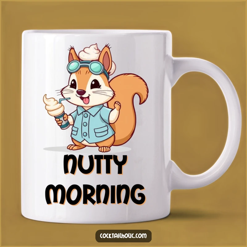 Funny Squirrel Mixologist Mug: Whipped Cream Fun - A Perfect Funny Gift!