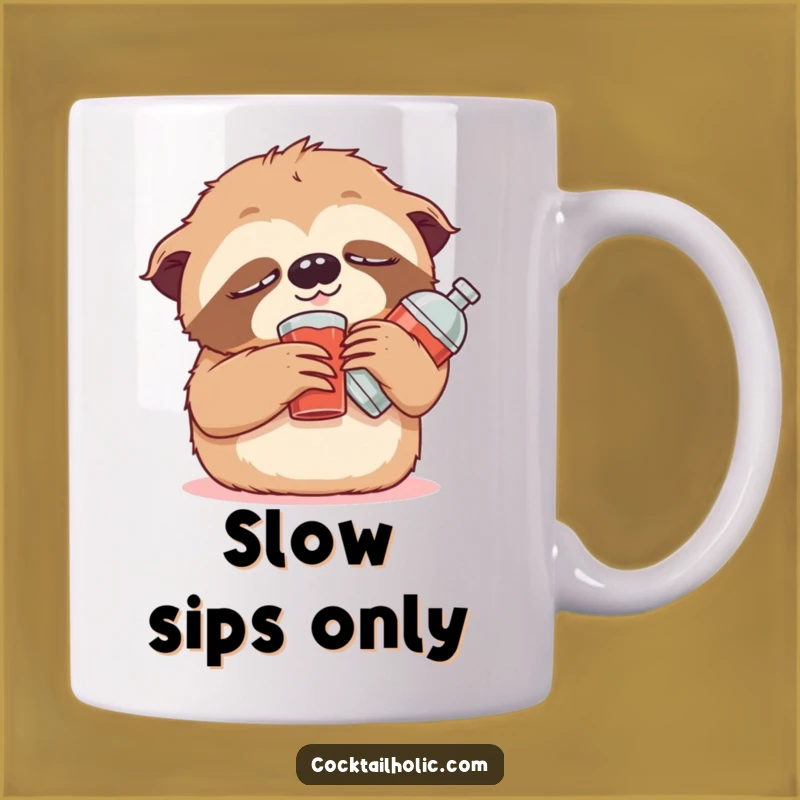 Funny Sloth Cocktail Mug: Slow Down & Enjoy with This Hilarious Treat!