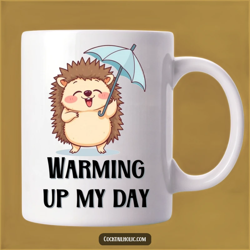 Funny Hedgehog Dance Mug - Hilarious Whimsical Gift for Joyful People