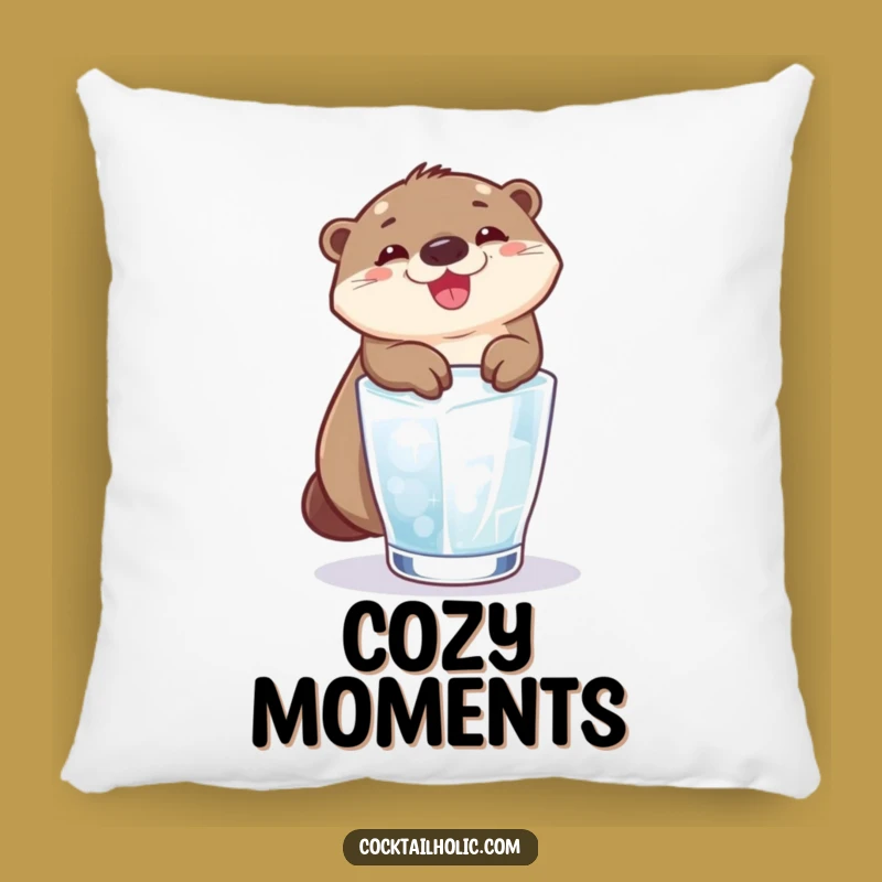 Funny Otter Pillow: Cozy Slide Fun - A Delightful Funny Gift!