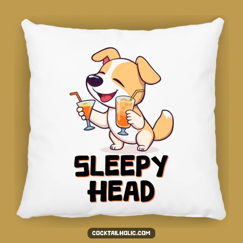 Funny Dog Cocktail Pillow: Snuggle Up with Smiles, Perfect Funny Gift for Comfort