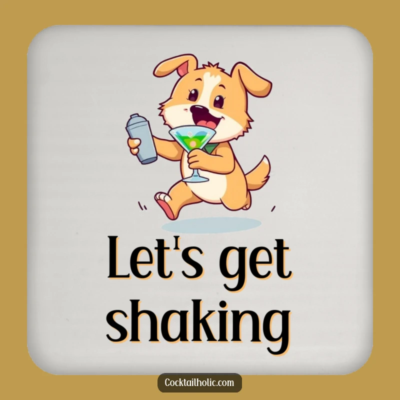 Funny Dog Coasters: Protect Surfaces with Cocktail Playfulness Funny Gift