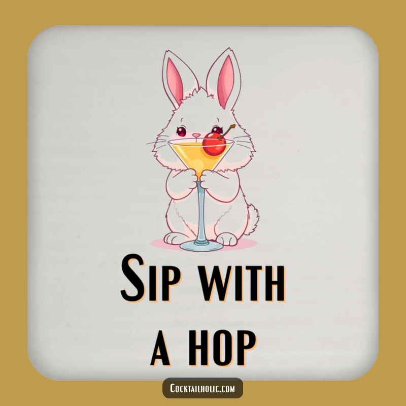 Funny Bunny Martini Coasters: Protect Surfaces with Playful Charm