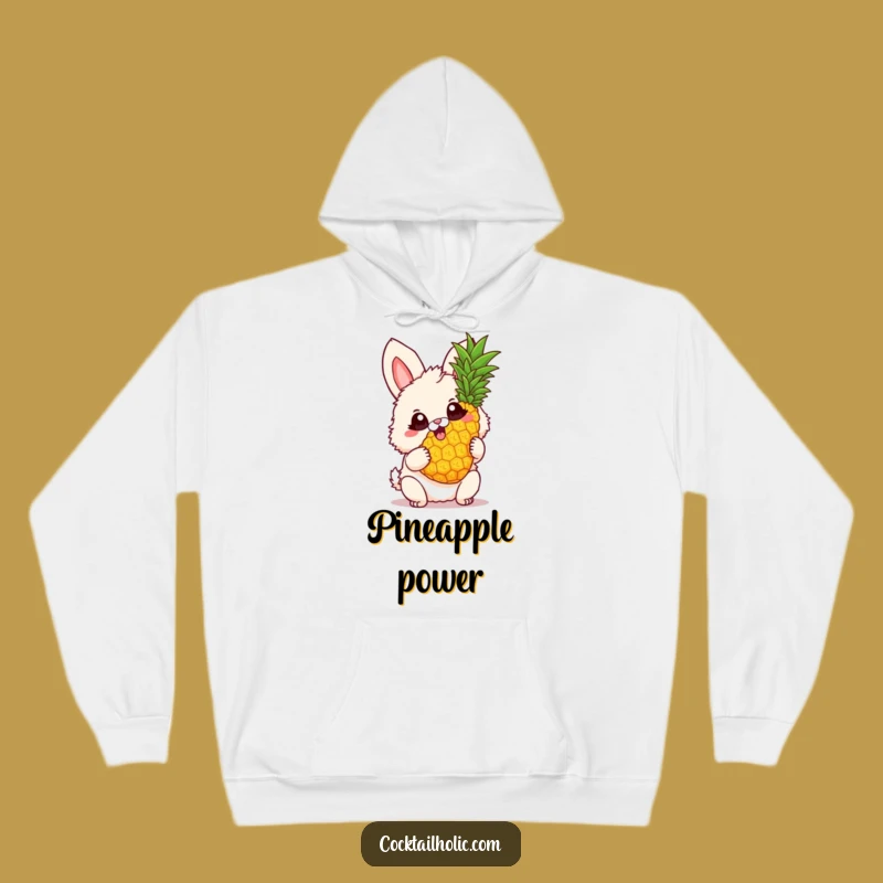 Cozy Funny Bunny Pineapple Hoodie: Embrace Fun and Warmth, a Hilarious Gift!