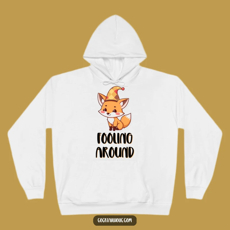 Cozy Funny Fox Jester Hoodie: Stay Warm and Witty with this Hilarious Gift!