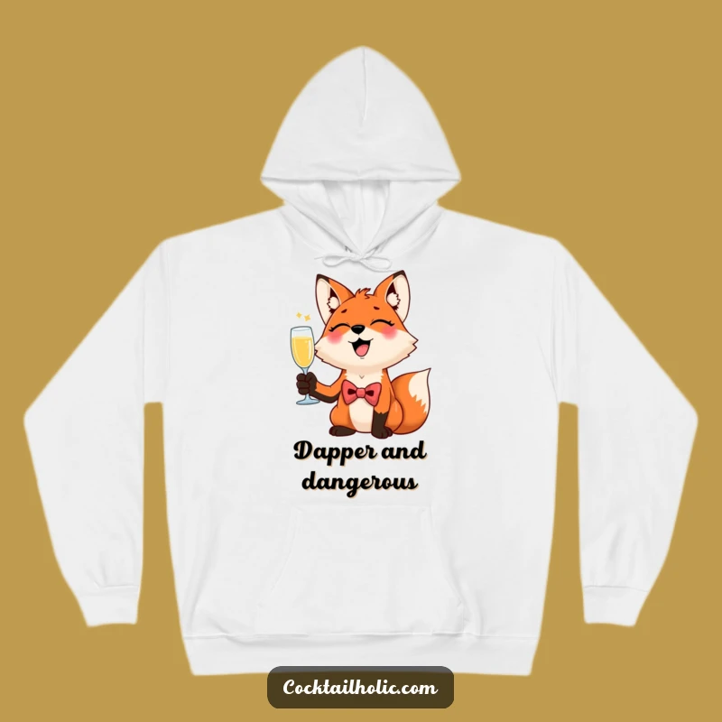Cozy Funny Giggling Fox Hoodie: Dapper Celebration Comfort, Great Gift