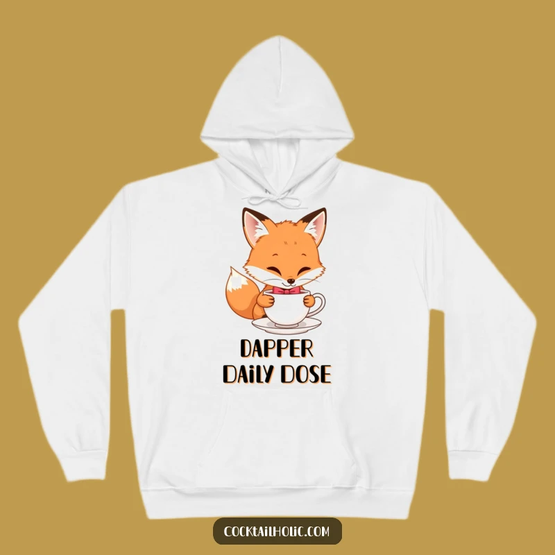 Funny Fox Bow Tie Hoodie: Cozy Elegance for Playful Souls!