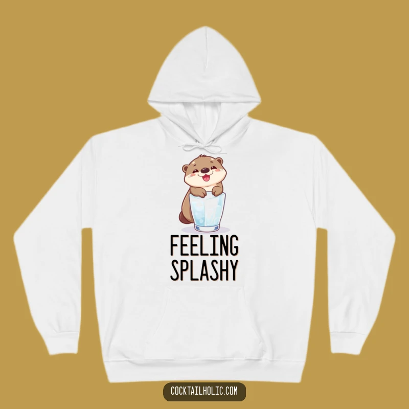 Funny Otter Hoodie: Cozy Ice Slide Fun - Your New Favorite Funny Gift!