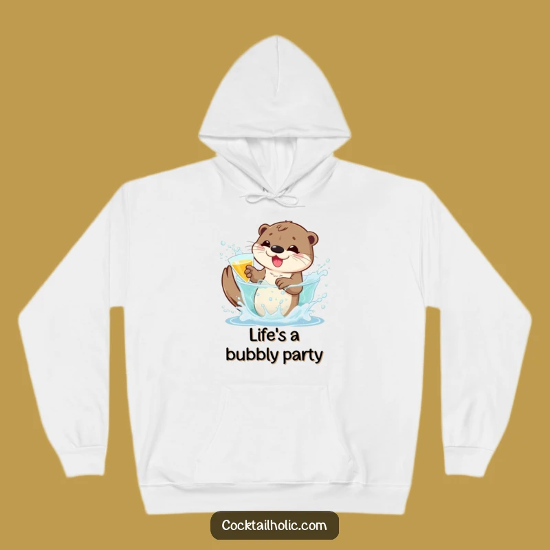 Funny Otter Hoodie: Cozy Up with this Playful Cocktail Funny Gift