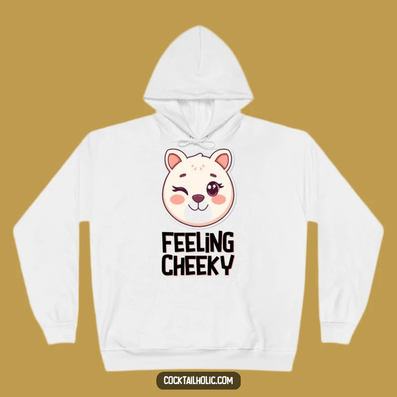 Funny Winking Animal Face Hoodie - Cozy & Playful Gift for All
