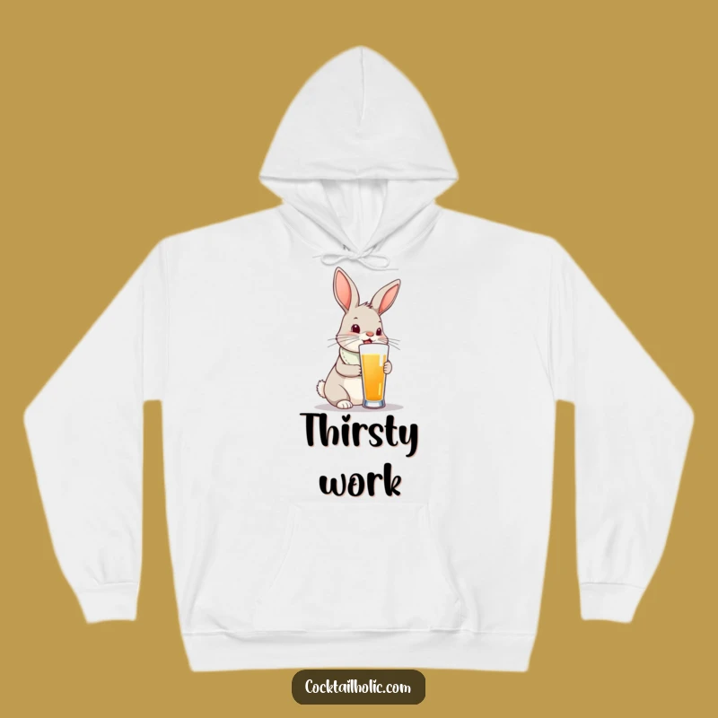 Funny Bunny Hoodie: Cozy Bib & Tall Drink - Your New Favorite Funny Gift!