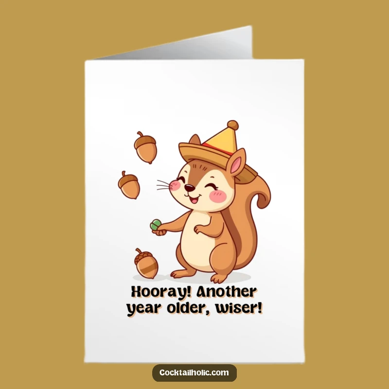 Free Printable Squirrel Fiesta Birthday Card – Funny Downloadable Gift!
