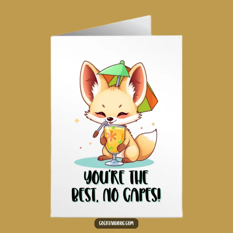 Free Printable Fennec Fox Congratulations Card - Funny Downloadable Card