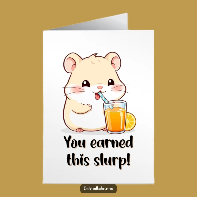 Free Printable Hamster Congratulations Card: Hilarious Downloadable Gift for Any Win!