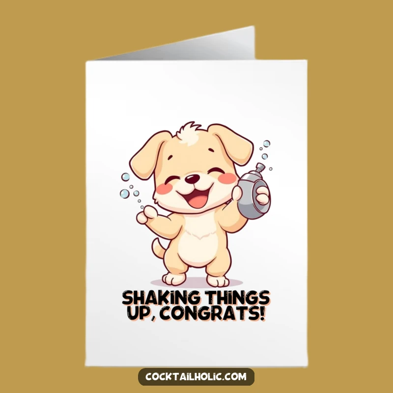 Free Printable Puppy Congratulations Card: Exciting Downloadable Gift for Big Wins!