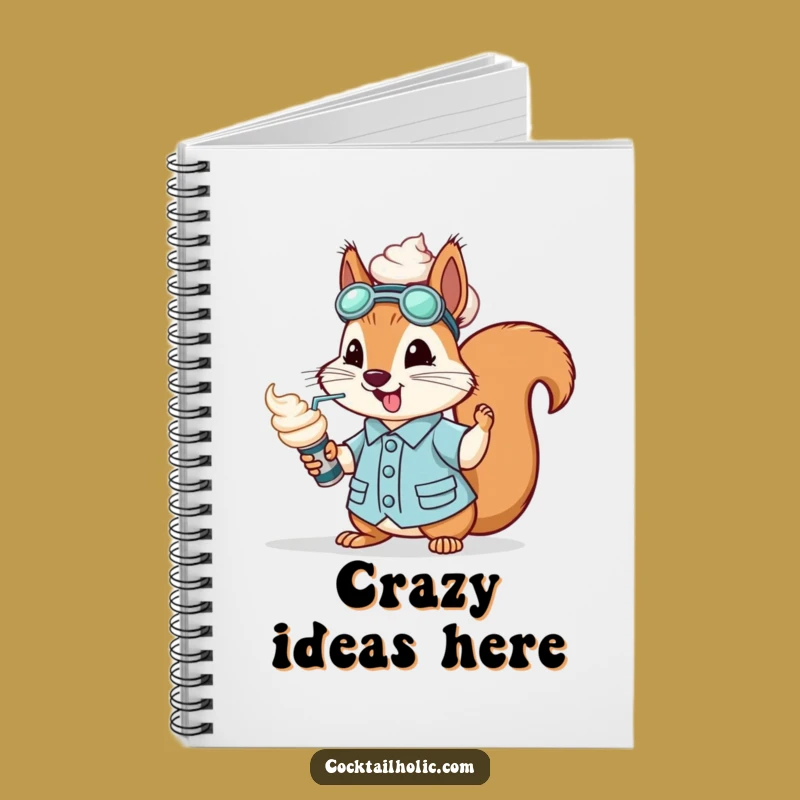 Funny Squirrel Notebook: Mixology Notes - Your Go-To Funny Gift!