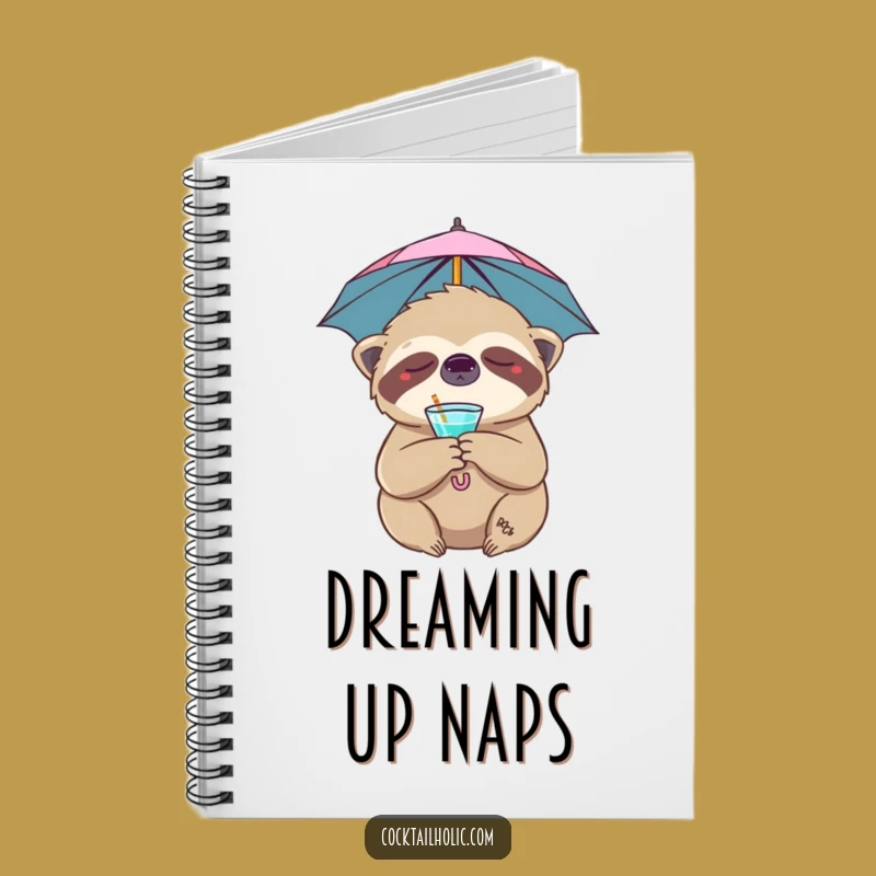 Funny Sloth Notebook: Jot Down Ideas with this Cocktail-Inspired Funny Gift