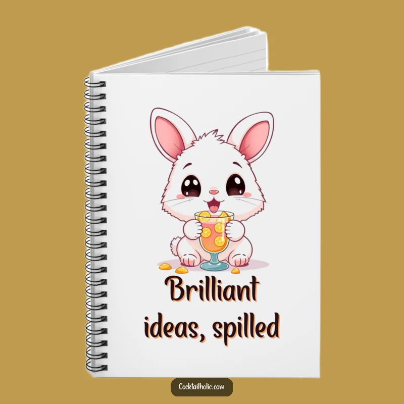 Funny Bunny Cocktail Spill Notebook: Jot Down Your Wild Ideas!