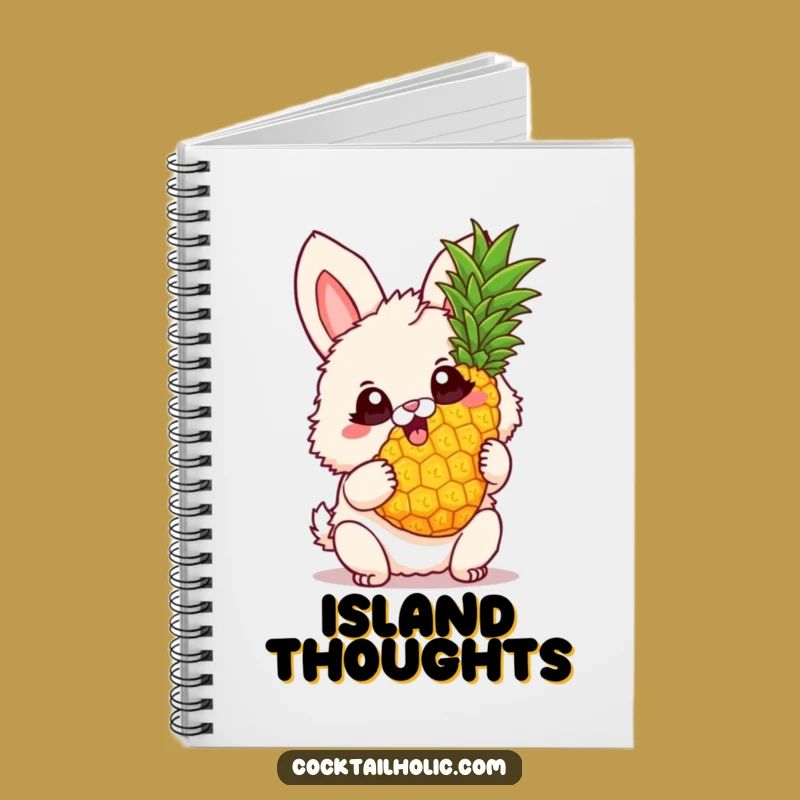 Funny Bunny Pineapple Notebook: Jot Down Joyful Thoughts, a Perfect Funny Gift!
