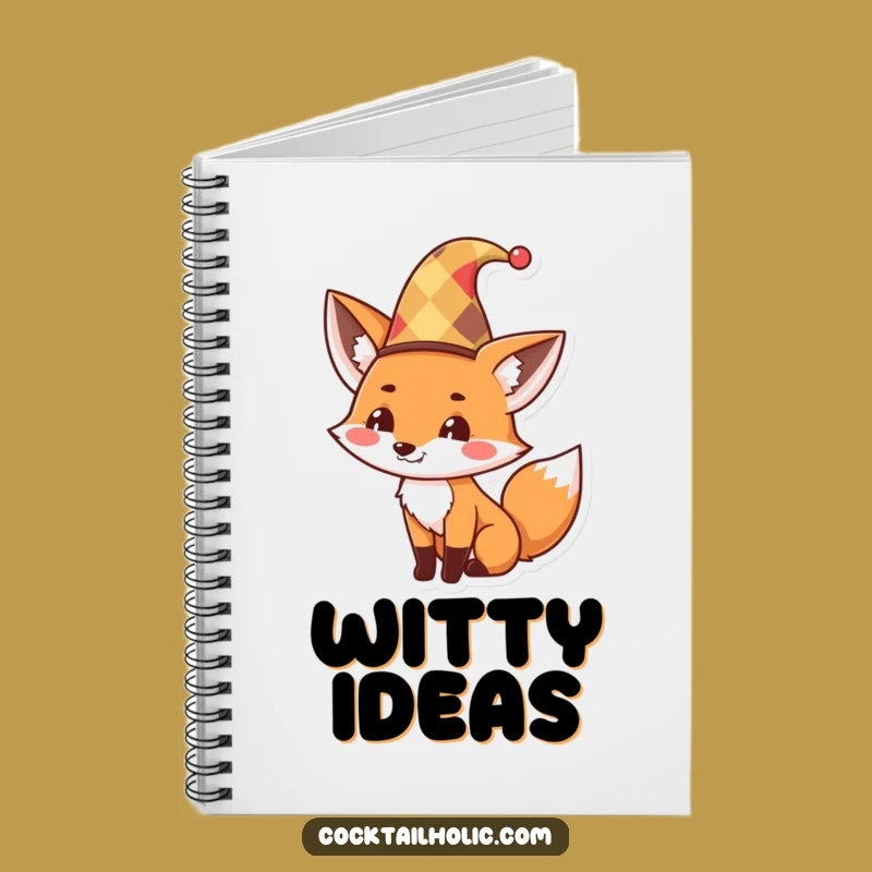Funny Fox Jester Notebook: Jot Down Your Mischief with Humor, a Perfect Funny Gift!