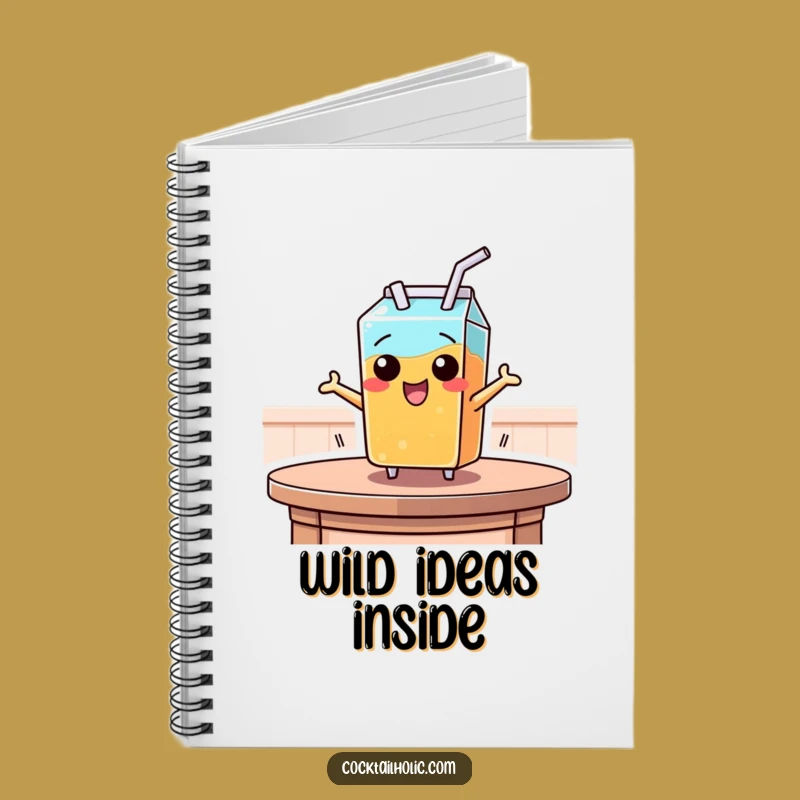 Funny Juice Box Leap Notebook - Capture Your Playful Ideas!