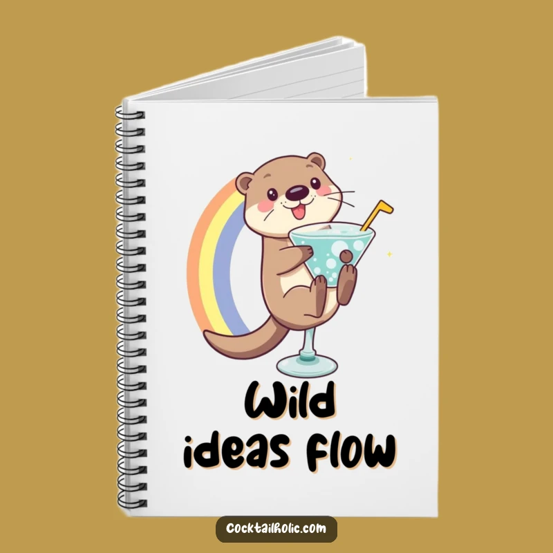 Funny Otter Notebook: Playful Rainbow Journal, Ideal Funny Gift for Creative Minds